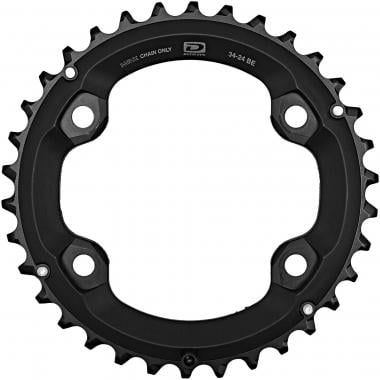 SHIMANO DEORE FC-M6000-2 10 Speed Outer Chainring 4 Bolts 96 mm Black 0