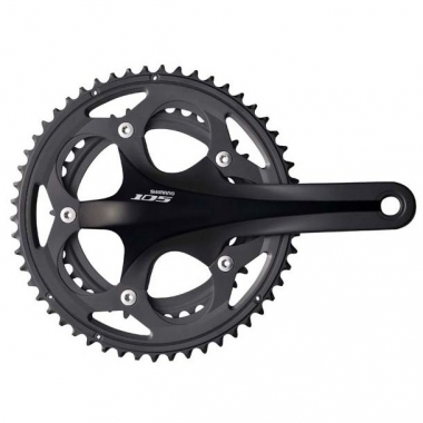 SHIMANO 105 5700 10 Speed Chainset Double 39/53 Black 0