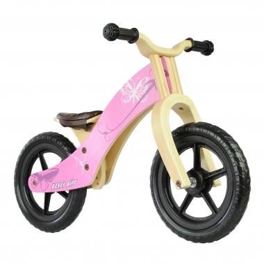 REBEL KIDZ BUTTERFLY Wooden Balance Bicycle Pink 0