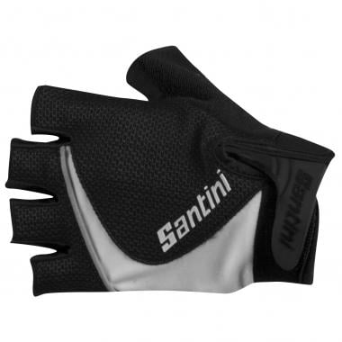SANTINI STUDIO Short Finger Gloves Black/White 0