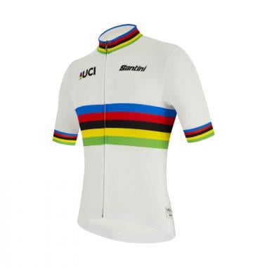 SANTINI UCI WORLD Short-Sleeved Jersey White 0