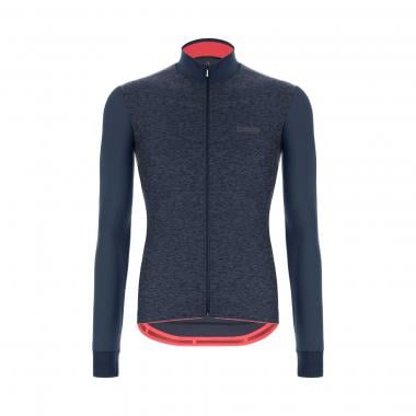 SANTINI COLORE PURO Long-Sleeved Jersey Blue  0