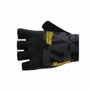 SANTINI LA FLECHE WALONNE Short Finger Gloves Black 0