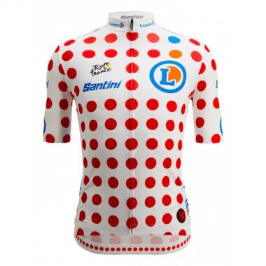Maillot SANTINI REPLICA GPM A POIS Manches Courtes Blanc/Rouge SANTINI SMS Probikeshop 0