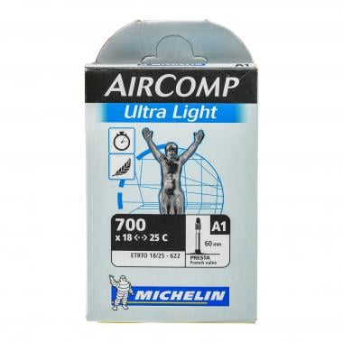 Câmara de Ar MICHELIN A1 AIRCOMP ULTRA LIGHT 700x18/25c Válvula 60 mm 0