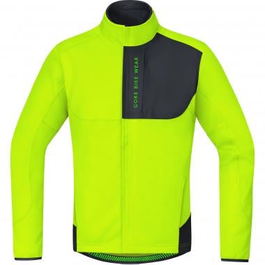 Giacca GORE BIKE WEAR POWER TRAIL WINDSTOPPER SOFT SHELL THERMO Giallo Fluo 0