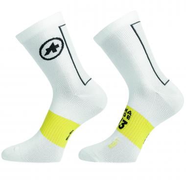 ASSOS SPRING FALL Socks White/Yellow 0
