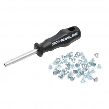 SCHWALBE Tyre Spikes Steel (x50) + Assembly Tool 0