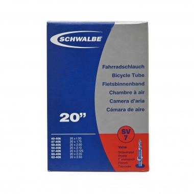 SCHWALBE N°7 20x1.50/2.50 Inner Tube 32 mm Presta 0