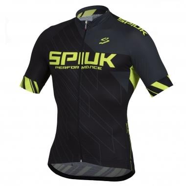 SPIUK PERFORMANCE Short-Sleeved Jersey Black/Yellow 0
