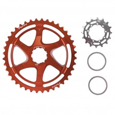 FUNN 40/42 Teeth Conversion Kit for 10 Speed Sram Cassette with 16 Tooth Cog Orange 0