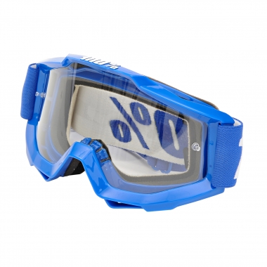 100% ACCURI REFLEX BLUE Goggles Clear Lens 0