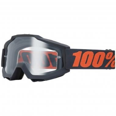 100% ACCURI GUN METAL Goggles Transparent Lens 0