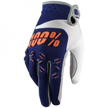 100% AIRMATIC Kids Gloves Navy Blue/Orange 0