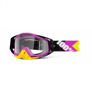 100% RACECRAFT HYPERION 4 Goggles Black/Pink Clear Lens 0