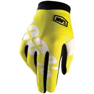 100% ITRACK Kids Gloves Yellow 0