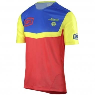 100% AIRMATIC FAST TIMES Short-Sleeved Jersey Red/Blue/Yellow 0