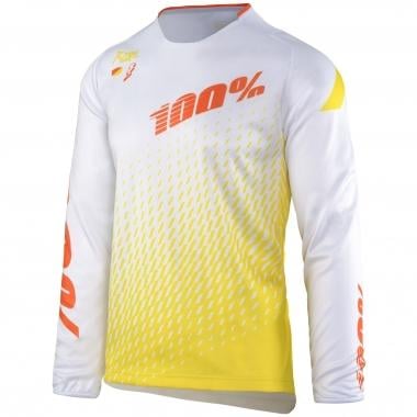 Maillot 100% R-CORE DH SUPRA Manches Longues Blanc 100% Probikeshop 0