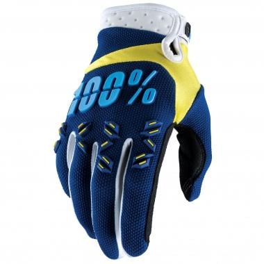 100% AIRMATIC Gloves Blue / Yellow 0