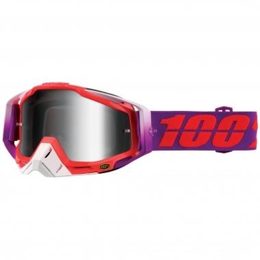 Gafas máscara 100% RACECRAFT WATERMELON Lente espejo Rojo/Violeta 0