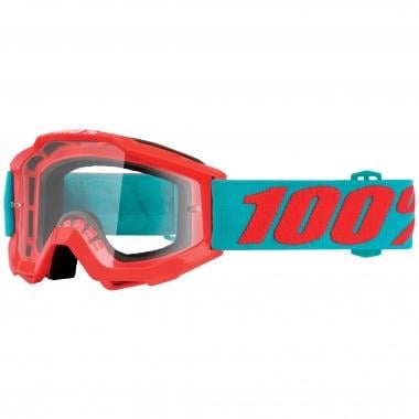 100% ACCURI PASSION ORANGE Kids Goggles Clear Lens Red 0