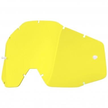 100% RACECRAFT, ACCURA and STRATA Goggles Lens Anti-Fog Yellow 0
