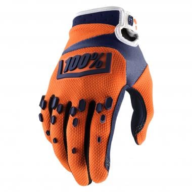100% AIRMATIC Gloves Orange/Blue 0