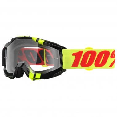 100% ACCURI ZERBO Goggles Black/Yellow Clear Lens 0