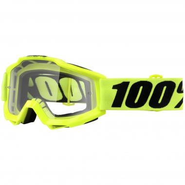 100% ACCURI OTG Goggles Neon Yellow Transparent Lens 0