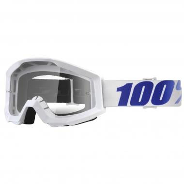 Masque 100% STRATA EQUINOX Blanc Écran Transparent 100% Probikeshop 0