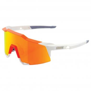 100% SPEEDCRAFT TALL Sunglasses White/Orange Mirror Lens 0
