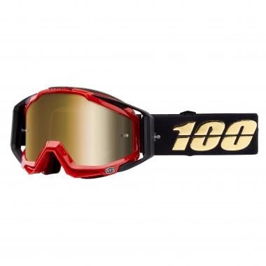 Goggle 100% RACECRAFT HOTROD Schwarz Spiegelglas 0