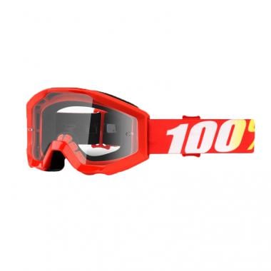 100% STRATA FURNACE Kids Goggles Red Clear Lens 0