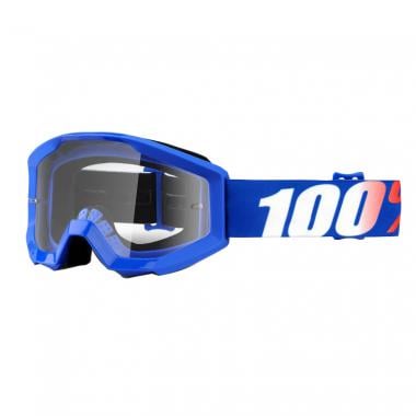 100% STRATA NATION Kids Goggles Blue Clear Lens 0