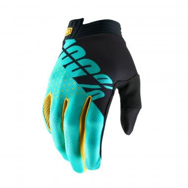 100% ITRACK Gloves Black/Blue 0