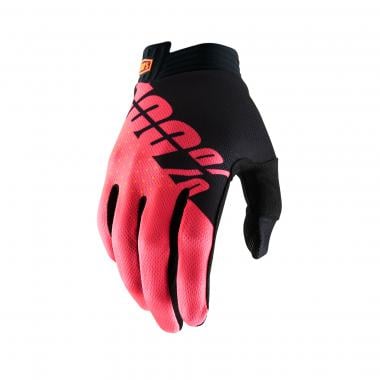 100% ITRACK Gloves Black/Red 0