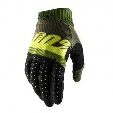 100% RIDEFIT Gloves Green/Black 0