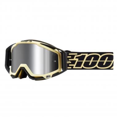 Gafas máscara 100% RACECRAFT PLUS (+) JIVA Oro/Negro Lente Iridium 0