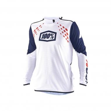 100% R-CORE X Long-Sleeved Jersey White/Blue 0