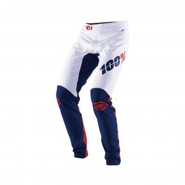 Pantaloni 100% R-CORE X Bianco/Blu 0