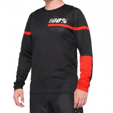 100% R-CORE Long-Sleeved Jersey Black/Red 0