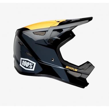 MTB-Helm 100% STATUS DH / BMX Schwarz/Grau/Orange 0