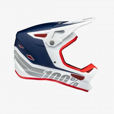 MTB-Helm 100% STATUS DH / BMX Blau/Weiß/Rot 0
