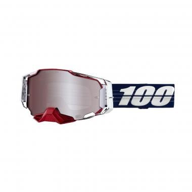Gafas máscara 100% ARMEGA LOÏC BRUNI LIMITED EDITION Blanco/Rojo/Azul Hiper Iridium 0