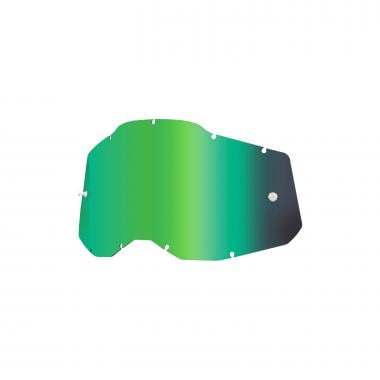 Lente para gafas máscara 100% RACECRAFT 2 / ACCURI 2 / STRATA 2 Iridium Verde  0