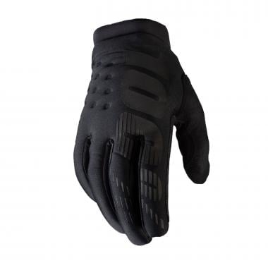 100% BRISKER Kids Gloves Black  0