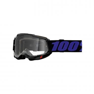 Goggle 100% ACCURI 2 MOORE Schwarz Transparentes Glas  0