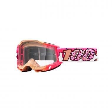100% ACCURI 2 Kids Goggles DONUT Pink Transparent Lens 0