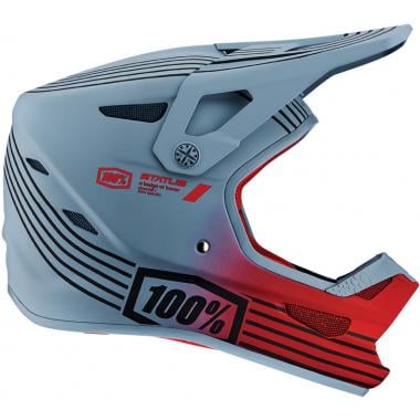 100% STATUS MTB Helmet Grey/Red 0