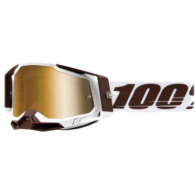 Gafas máscara 100% RACECRAFT 2 SNOWBIRD Blanco Lente Iridium 0